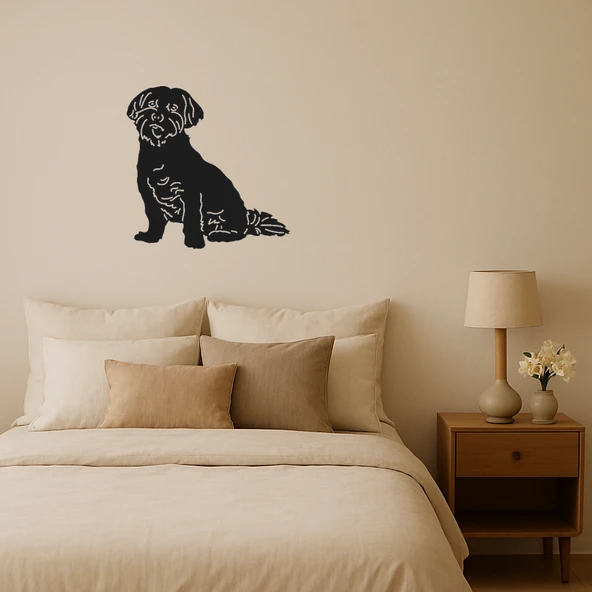 Sevimli Köpek Figürlü Dekorasyon Tablosu ürün görseli