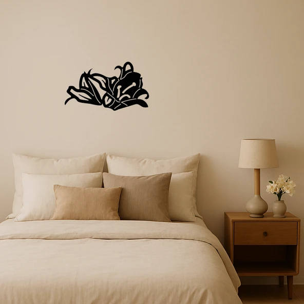 Tropikal Yaprak Desenli Dekoratif Tablo ürün görseli