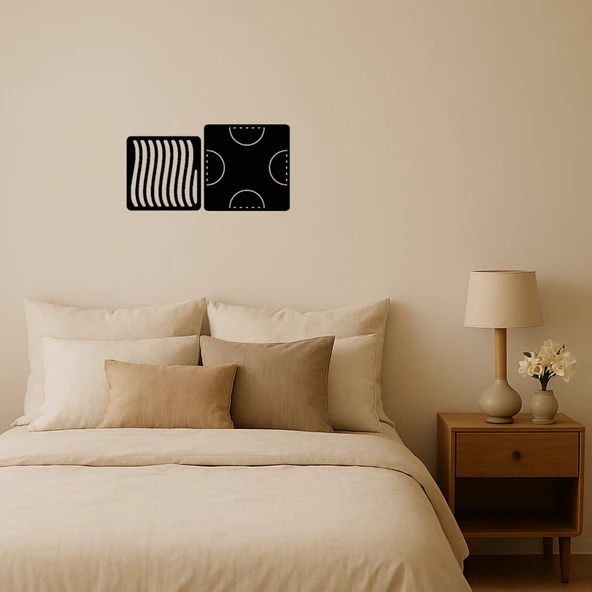 Çiçek Motifli MDF Dekoratif Çerçeve ürün görseli