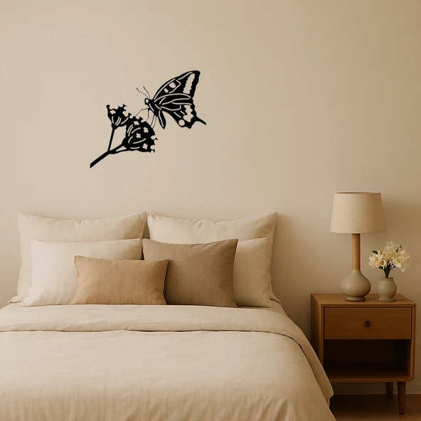 Modern Kelebek Figürlü Dekoratif Tablolar ürün görseli