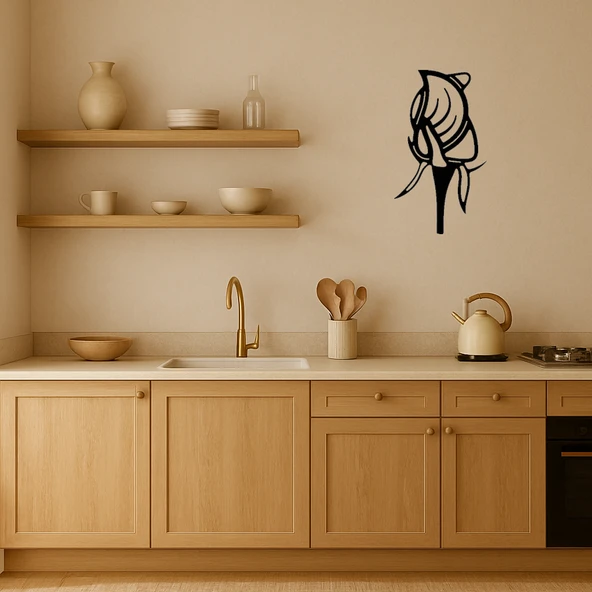 Zarif Lale Desenli Dekoratif Tablo - Resim 2