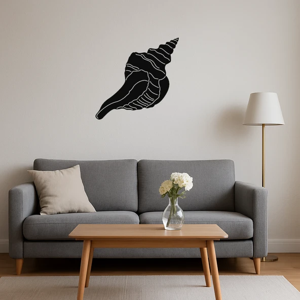 Zarif Deniz Kabukları MDF Dekoratif Tablo - Resim 4