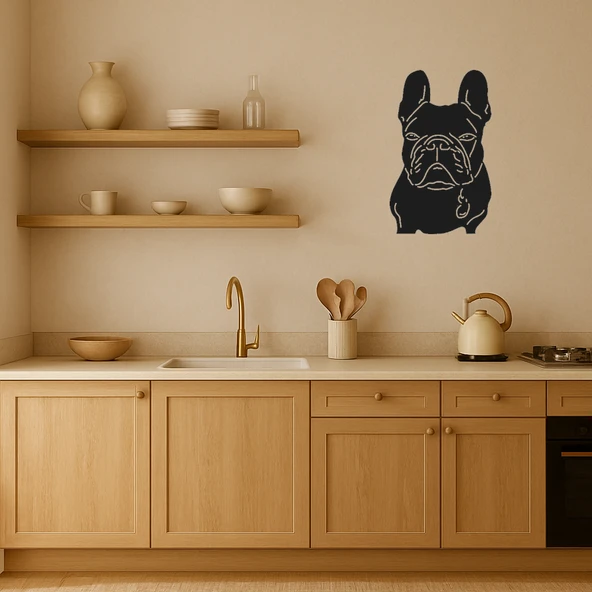 Sevimli Köpek Yüzü Duvar Dekorasyonu - Resim 2