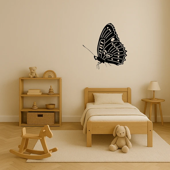 Şık Kelebek Motifli Duvar Dekoru - Resim 3