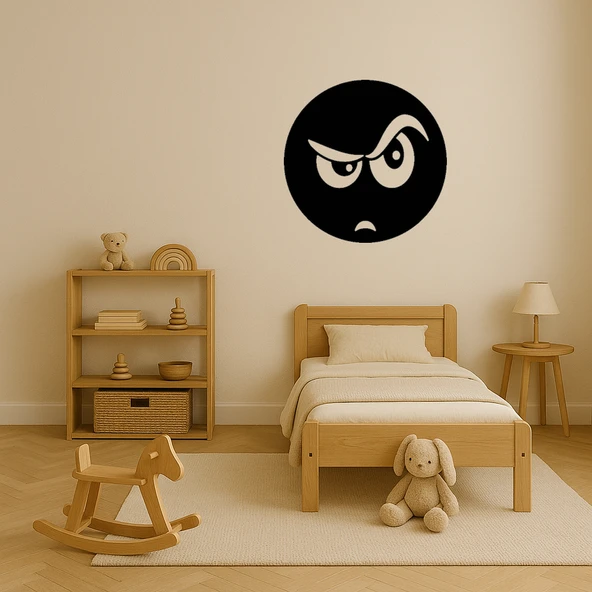 Kaş Kaldıran Emoji Dekoratif Tablo - Resim 3