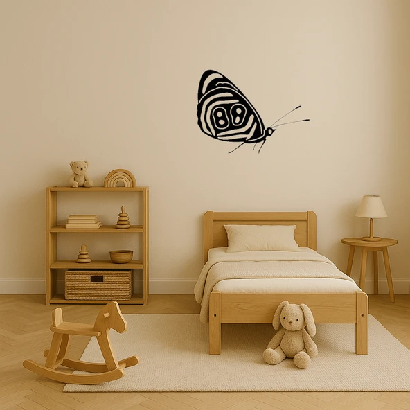 Estetik Kelebek Desenli Duvar Süsü - Resim 2