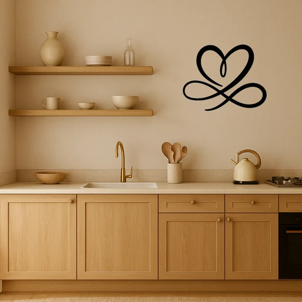 Kalp ve Sonsuzluk Dekoratif Tablo - Resim 2