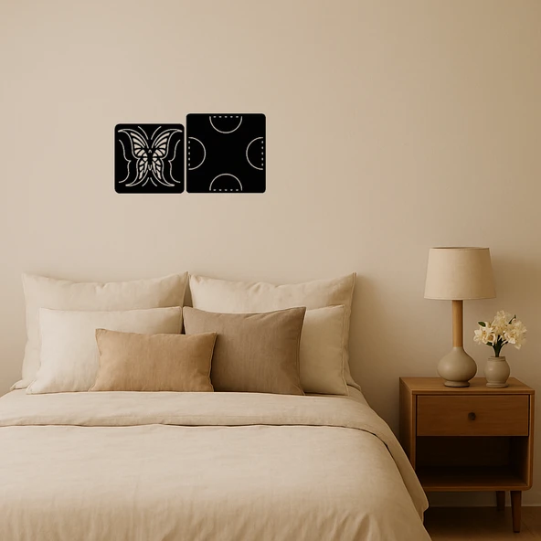 Kelebek Esintisi MDF Dekoratif Tablo ürün görseli