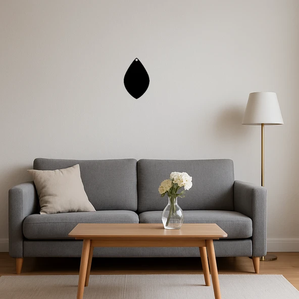 Yaprak Motifli MDF Dekoratif Duvar Tablosu - Resim 4