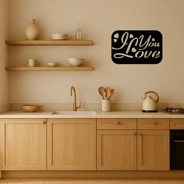 Sevgi Dolu Yazılı MDF Dekoratif Tablo - Resim 2