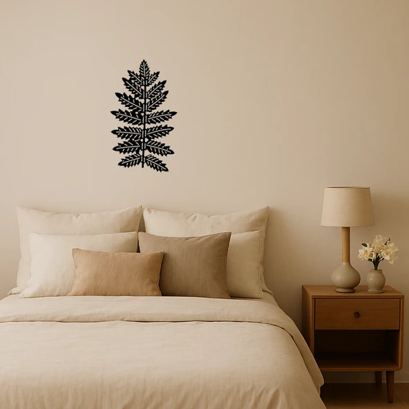 Minimalist Yaprak Tasarımlı MDF İç Mekan Tablo ürün görseli