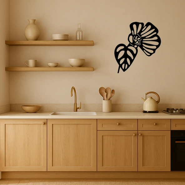 Elegant Çiçek Baskılı Duvar Panosu - Resim 2