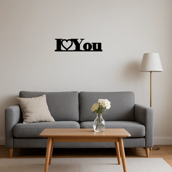 Kalpli I Love You Dekoratif Tablo - Resim 4