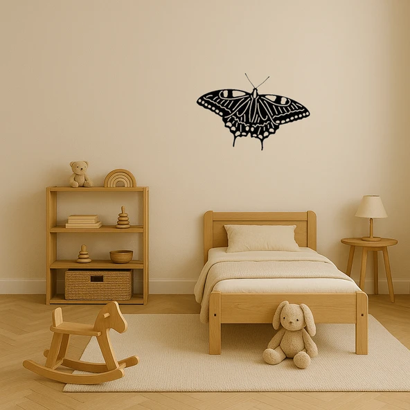 Zarif Yaprak Silüetli MDF Dekoratif Tablo - Resim 3