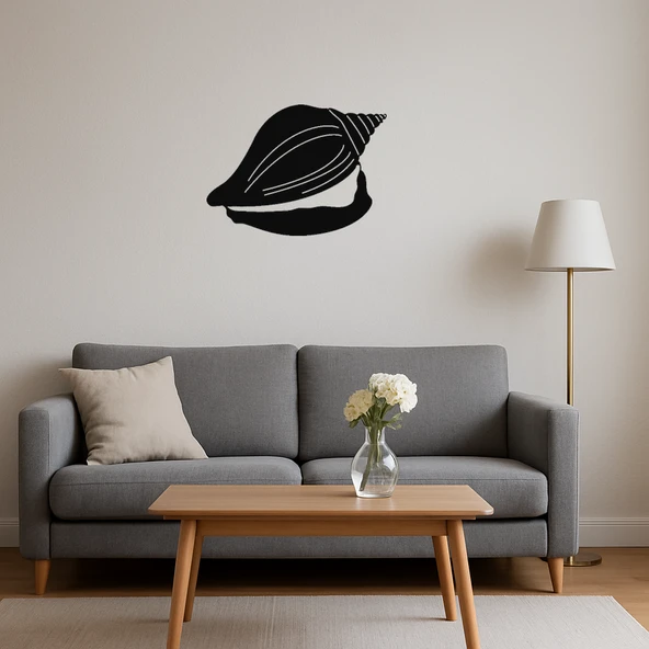 Deniz Kabukları Desenli Dekoratif Tablo - Resim 4