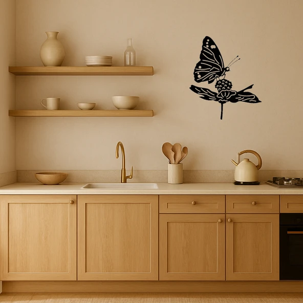 Modern Tasarımlı MDF Kelebek Tablo - Resim 2