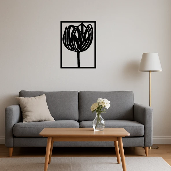 Çiçek Desenli Dekoratif Panel - Resim 4