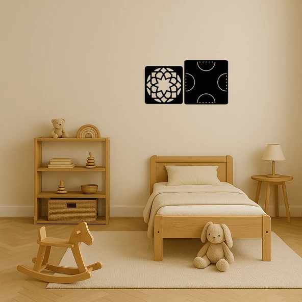 İllüstratif Çiçek Motifli MDF Tablo - Resim 3