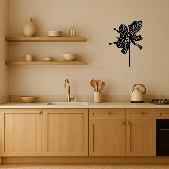 Modern Çiçek Desenli Duvar Sanatı - Resim 2