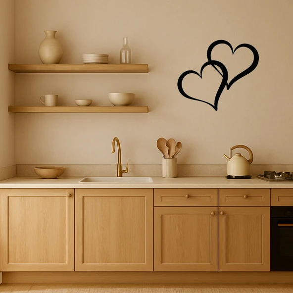 Sevgiyi Simgeleyen MDF Kalp Duvar Tablosu - Resim 2