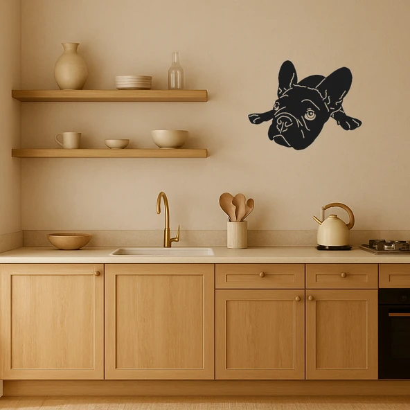 Detaylı Köpek Yüzü Dekoratif Tablo - Resim 2