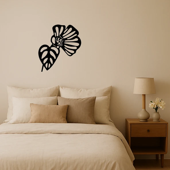 Elegant Çiçek Baskılı Duvar Panosu ürün görseli