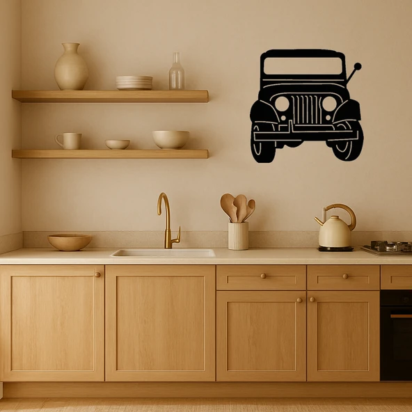 Jeep Tasarımlı Dekoratif Duvar Tablosu - Resim 3