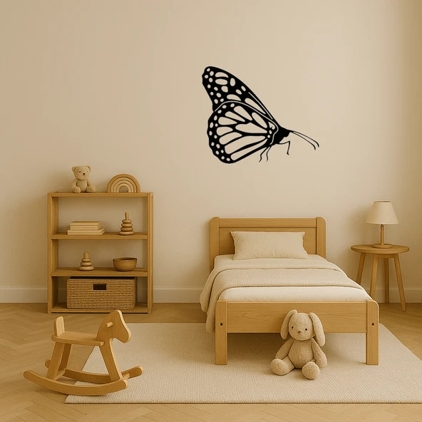 Minimalist Kelebek Duvar Sanatı - Resim 4