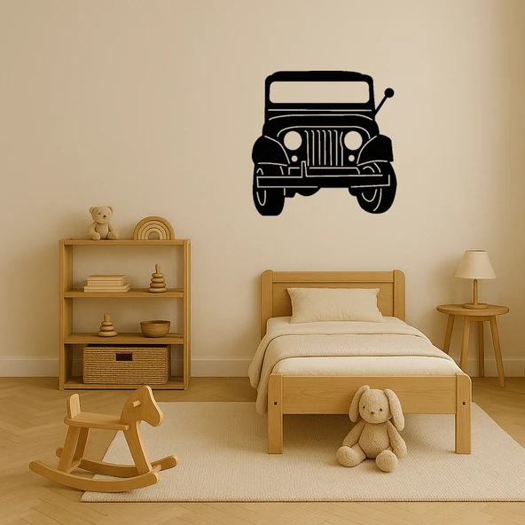 Jeep Tasarımlı Dekoratif Duvar Tablosu - Resim 4