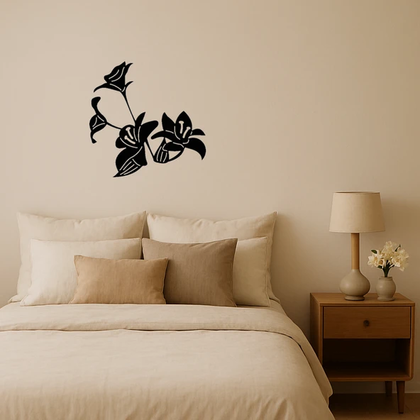 Renkli Çiçek Desenli Dekoratif Tablo ürün görseli