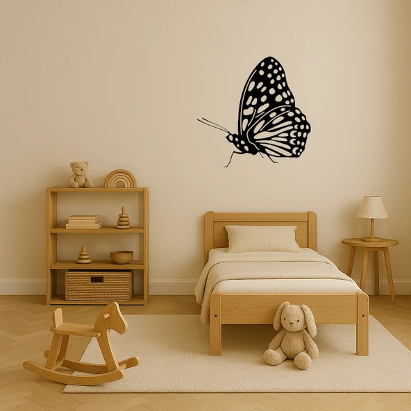 Soyut Kelebek Dekoratif Tablo - Resim 3