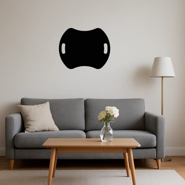 Geometrik Siyah MDF Dekoratif Tablo - Resim 4