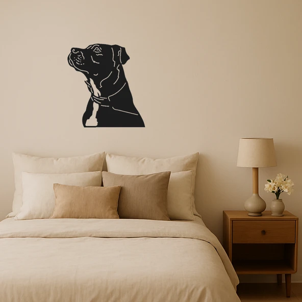 Köpek Yüzü Motifli Dekoratif Tablo ürün görseli