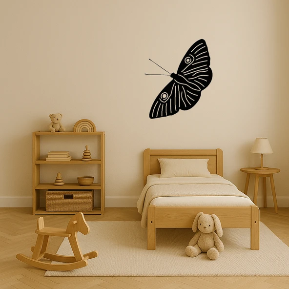 Vintage Kelebek Duvar Dekoru - Resim 2