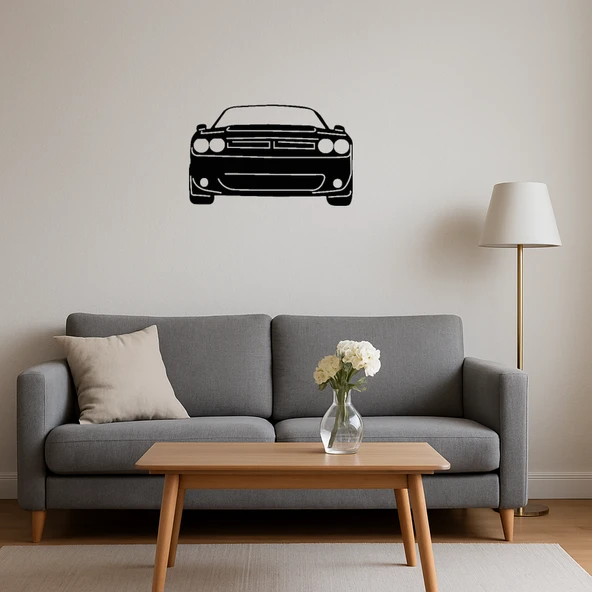 Estetik Muscle Car MDF Duvar Tablosu - Resim 4