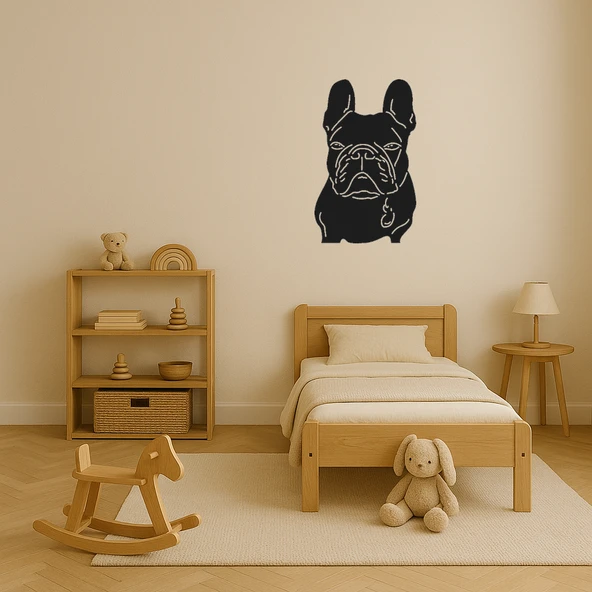 Sevimli Köpek Yüzü Duvar Dekorasyonu - Resim 3