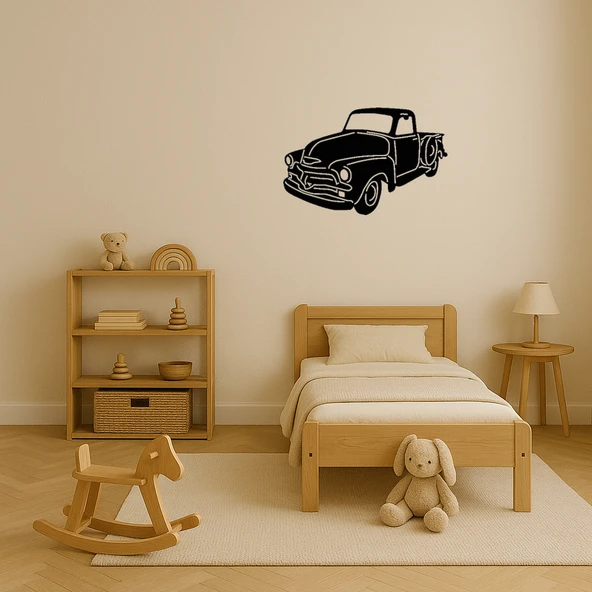 Klasik Kamyon Tasarımlı MDF Tablo - Resim 3