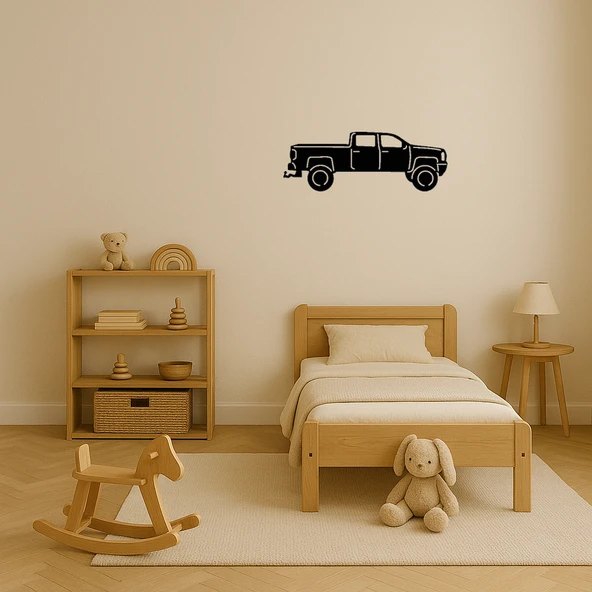 Rustik Kamyon Tasarımlı MDF Tablo - Resim 3