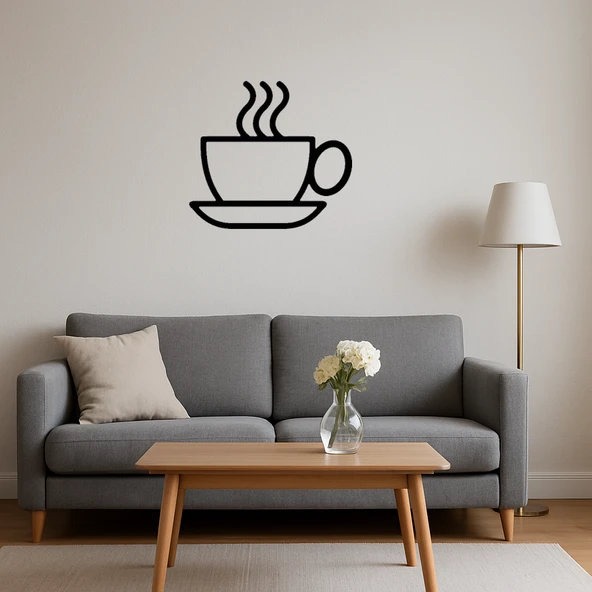 Çay veya Kahve Fincanı MDF Dekoratif Duvar Tablosu - 4