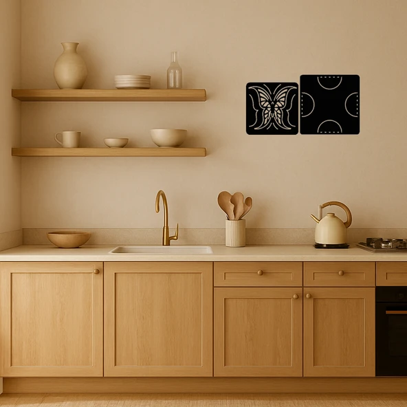 Kelebek Esintisi MDF Dekoratif Tablo - Resim 3