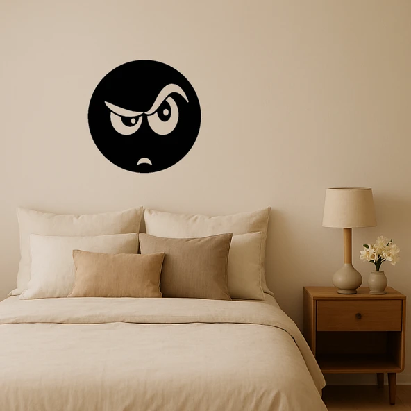 Kaş Kaldıran Emoji Dekoratif Tablo ürün görseli