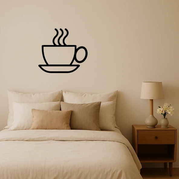 Çay veya Kahve Fincanı MDF Dekoratif Duvar Tablosu