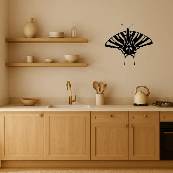 Doğal Görünümlü MDF Kelebek Tablo - Resim 3