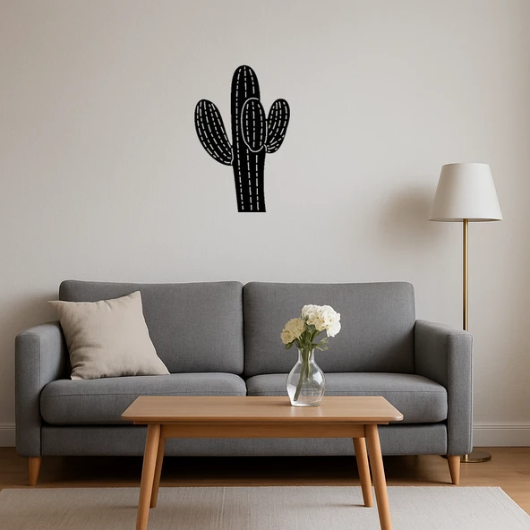 Kaktüs Bitkisi MDF Dekoratif Tablo - Resim 3