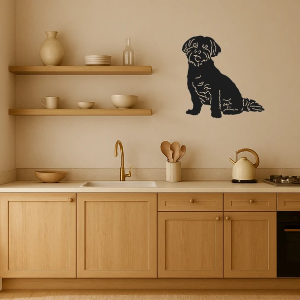 Sevimli Köpek Figürlü Dekorasyon Tablosu - Resim 3
