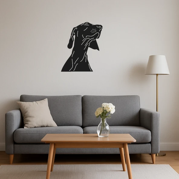 Sevimli Köpek Yüzü MDF Dekoratif Tablo - Resim 4