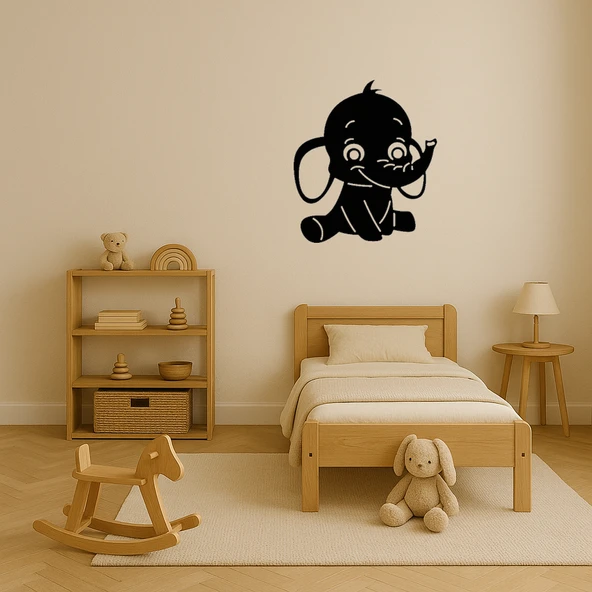 Fil Figürlü Dekoratif Duvar Tablosu - Resim 3