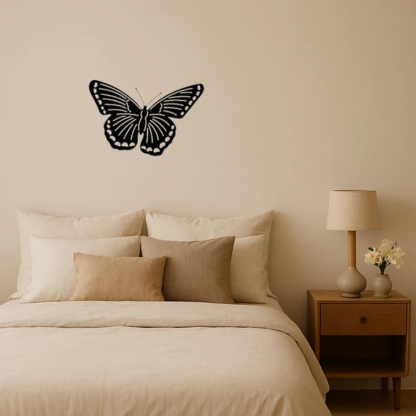 Kelebek Motifli MDF Dekoratif İç Mekan Tablo ürün görseli