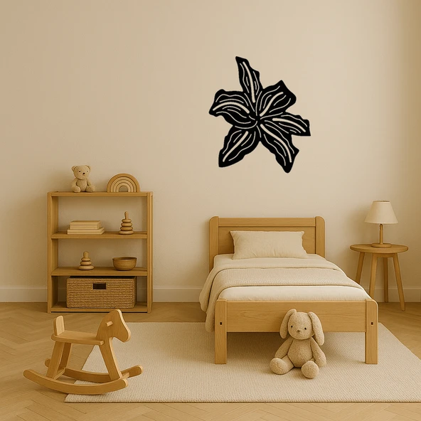 Sanatsal Çiçek Desenli Dekoratif Tablo - Resim 3