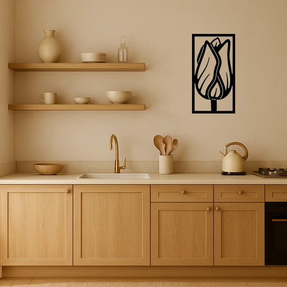 Çiçek Desenli Dekoratif Duvar Tablosu - Resim 2